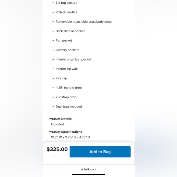 New Brahmin small Caroline hunter Melbourne - Picture 9 of 10